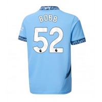 Pánský Fotbalový dres Manchester City Oscar Bobb #52 2024-25 Domácí Krátký Rukáv